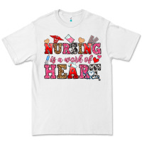 White nursing is a work of heart Premium Tee - OliviaCreatesArt
