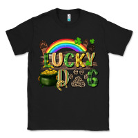 Black Lucky dog St. Patrick's Day Classic Tee - CowGirlArtShop