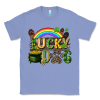 Colony Blue Lucky dog St. Patrick's Day Classic Tee - CowGirlArtShop