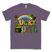 Lavender Lucky dog St. Patrick's Day Classic Tee - CowGirlArtShop
