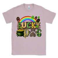 Lilac Lucky dog St. Patrick's Day Classic Tee - CowGirlArtShop