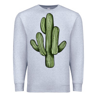 Heather Grey cactus Premium Sweatshirt - JahusDesignShop