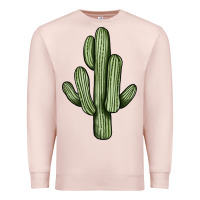 Pale Pink cactus Premium Sweatshirt - JahusDesignShop