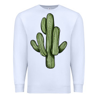 White cactus Premium Sweatshirt - JahusDesignShop