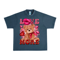 Midnight Navy love more with toy bear Urban Heavy Tee - FaDigitalArtStudio