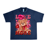 Navy love more with toy bear Urban Heavy Tee - FaDigitalArtStudio