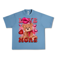 Pebble Blue love more with toy bear Urban Heavy Tee - FaDigitalArtStudio