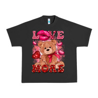 Pigment Black love more with toy bear Urban Heavy Tee - FaDigitalArtStudio