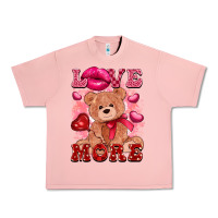 Salmon love more with toy bear Urban Heavy Tee - FaDigitalArtStudio