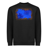Gemstone Blue Leopard Background Heavyweight Sweatshirt | Teevron