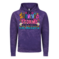 Cloud Purple ive survived too many storms to be thered by raind Vintage Hoodie - CowhideDigitalArt