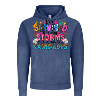 Vintage Denim ive survived too many storms to be thered by raind Vintage Hoodie - CowhideDigitalArt