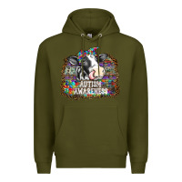 Army Green autism awareness2 Premium Hoodie - SublimationCraftShop