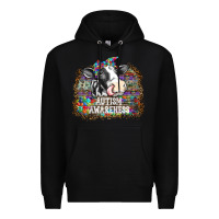Black autism awareness2 Premium Hoodie - SublimationCraftShop