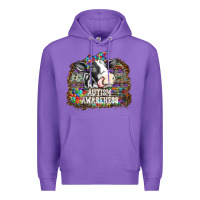 Purple autism awareness2 Premium Hoodie - SublimationCraftShop