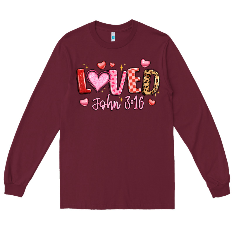 Loved John 3 16 Long Sleeve Tee by LillyAllenDesigns | Teevron