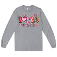 Heather Grey loved john 3 16 Long Sleeve Tee - LillyAllenDesigns