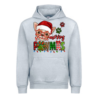 Heather Grey merry pawmas christmas chihuahua Urban Hoodie - Jasminsmagicworld