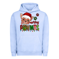 Pigment Grape Ice merry pawmas christmas chihuahua Urban Hoodie - Jasminsmagicworld
