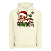 Pigment Pistachio merry pawmas christmas chihuahua Urban Hoodie - Jasminsmagicworld