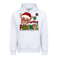 White merry pawmas christmas chihuahua Urban Hoodie - Jasminsmagicworld