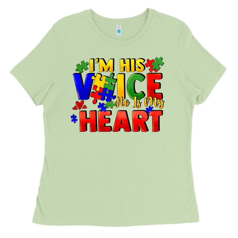 I'm His Voice He Is My Heart Ladies Tee by FaDigitalArtStudio | Teevron