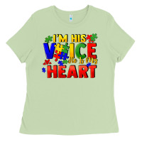 Matcha I'm his voice he is my heart Ladies Tee - FaDigitalArtStudio