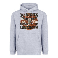 Heather Grey longhorn bullskull whatever lossos your longhorn Heavyweight Hoodie - JahusDesignShop