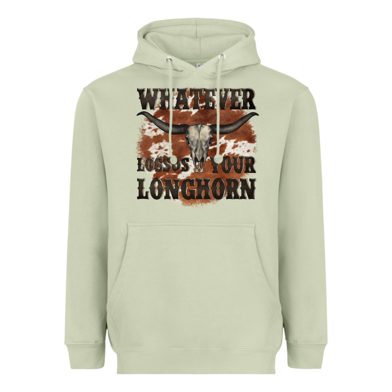 Longhorn Bullskull Whatever Lossos Your Longhorn Heavyweight Hoodie by JahusDesignShop | Teevron