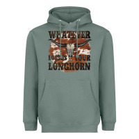 Sage longhorn bullskull whatever lossos your longhorn Heavyweight Hoodie - JahusDesignShop