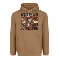 Toasted Coconut longhorn bullskull whatever lossos your longhorn Heavyweight Hoodie - JahusDesignShop