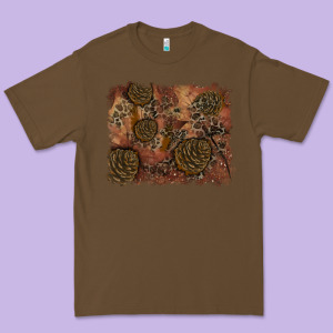 Glitter Leopard Fall Background Premium Tee Designed By Ranaportraitstore