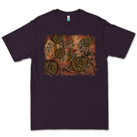Plum glitter leopard fall background Premium Tee - RanaPortraitStore