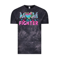 Cloud Black Western Mom Is A Fighter Vintage Tee - BundleAndBundleShop