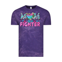 Cloud Purple Western Mom Is A Fighter Vintage Tee - BundleAndBundleShop