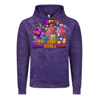 Cloud Purple Happy Hallo Thanks Mas Vintage Hoodie - CowhideDigitalArt