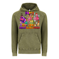 Vintage Olive Happy Hallo Thanks Mas Vintage Hoodie - CowhideDigitalArt