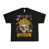 Black skull mardi gras queen Urban Heavy Tee - FaDigitalArtStudio