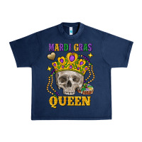 Navy skull mardi gras queen Urban Heavy Tee - FaDigitalArtStudio