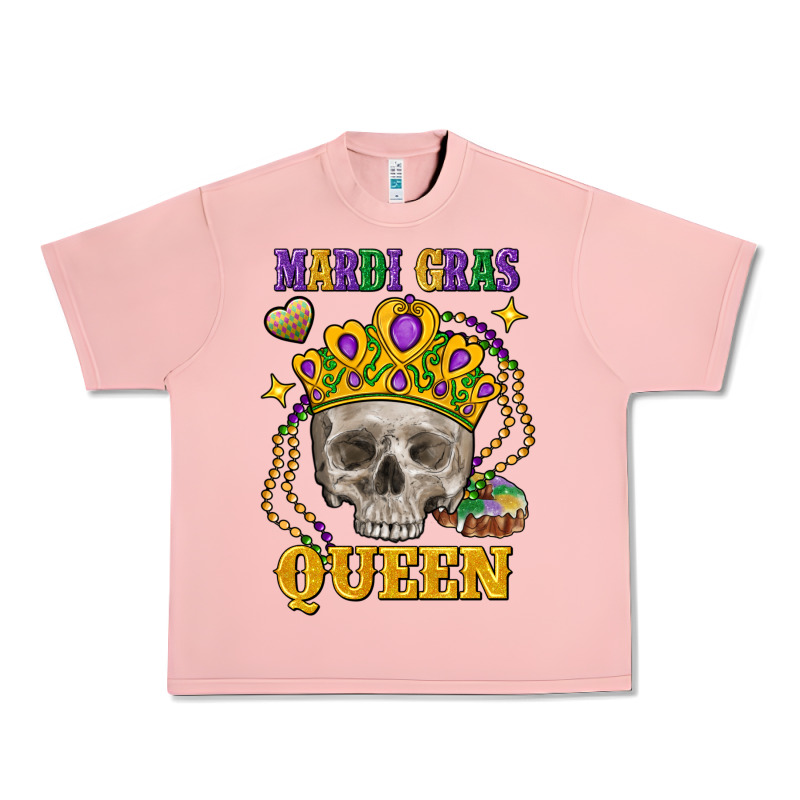 Skull Mardi Gras Queen Urban Heavy Tee by FaDigitalArtStudio | Teevron