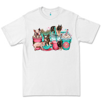White pig coffee cups Premium Tee - OliviaCreatesArt