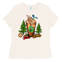 Bone camping cold drink frappe Ladies Tee - FaDigitalArtStudio