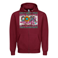 Burgundy cool aunt Zipper Hoodie - JahusDesignShop