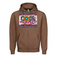 Chestnut cool aunt Zipper Hoodie - JahusDesignShop