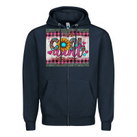 Navy cool aunt Zipper Hoodie - JahusDesignShop