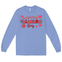 Colony Blue happy valentine's day Long Sleeve Tee - LillyAllenDesigns