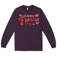 Plum happy valentine's day Long Sleeve Tee - LillyAllenDesigns