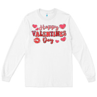 White happy valentine's day Long Sleeve Tee - LillyAllenDesigns