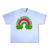Grape Ice Happy St. Patrick's Day Rainbow And Shamrock Urban Heavy Tee - RanaPortraitStore