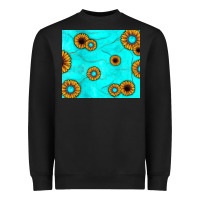 Black turquoise gemstone sunflower Heavyweight Sweatshirt - JahusDesignShop